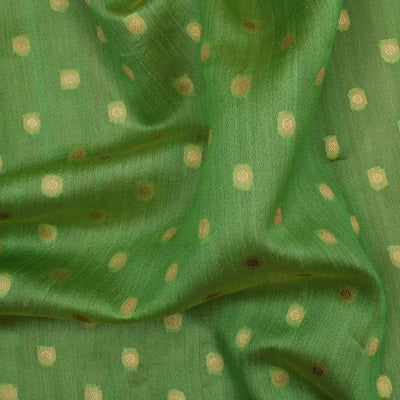 Light green tussar silk saree