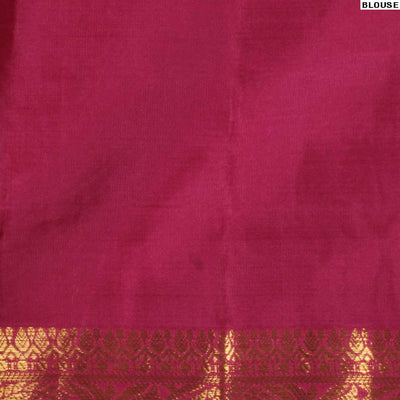 Pink kanchipuram silk saree