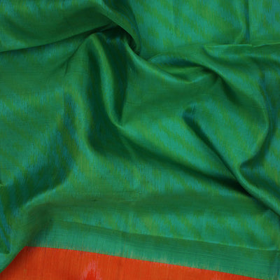 Pastel green striped soft silk saree